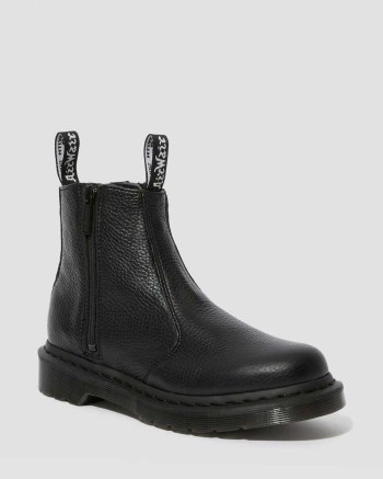 Dr Martens 2976 Leather Zipper Chelsea Cizmy Damske Čierne | 7560-HIVWT